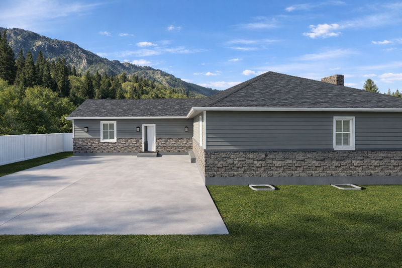 Architectural House Design - Exterior - Rear Elevation 1 for Craftsman House Plan #1060-452 - 3 bed, 2.5 bath