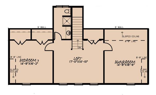 Farmhouse Floor Plan - Upper Floor Plan #923-173