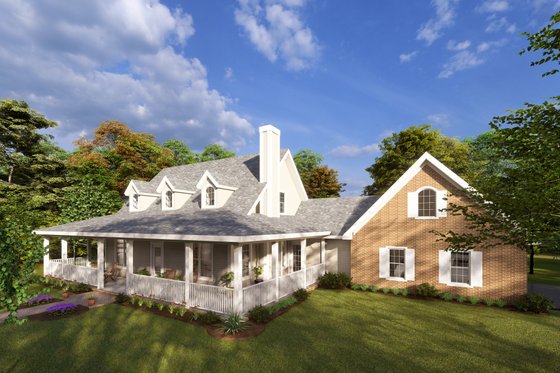 Exterior - Other Elevation for Country House Plan #20-146 - 3 bed, 2.5 bath