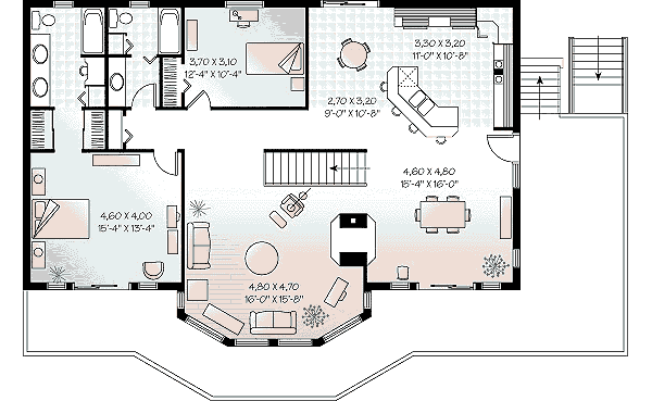 House Design - Contemporary Floor Plan - Main Floor Plan #23-2066