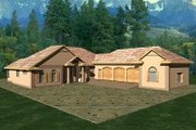 Mediterranean Style House Plan - 3 Beds 2.5 Baths 3202 Sq/Ft Plan #117-509 