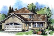 European Style House Plan - 3 Beds 1.5 Baths 1546 Sq/Ft Plan #18-202 