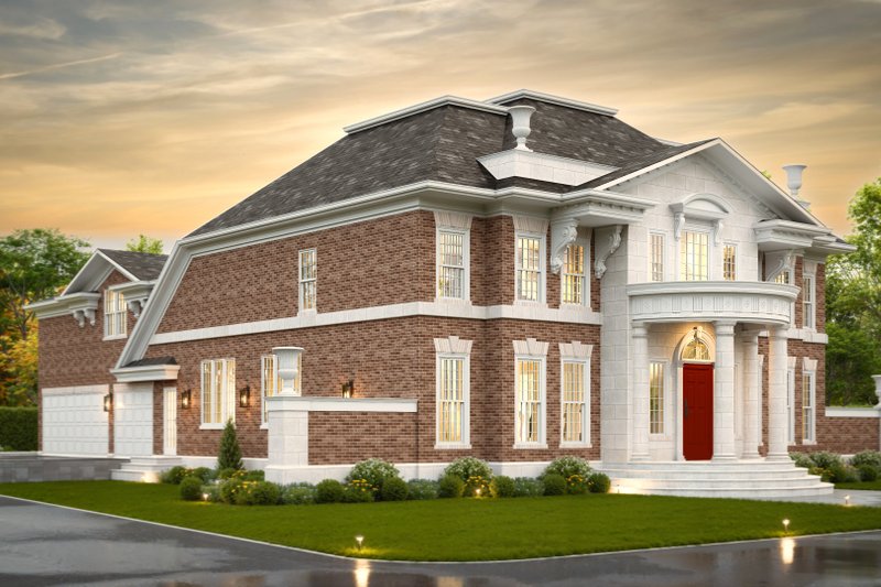 Home Plan - Exterior - Front Elevation 5 for Classical House Plan #119-253 - 5 bed, 3.5 bath