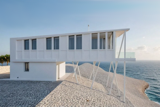 Exterior - Front Elevation 6 for Contemporary House Plan #542-21 - 3 bed, 3 bath