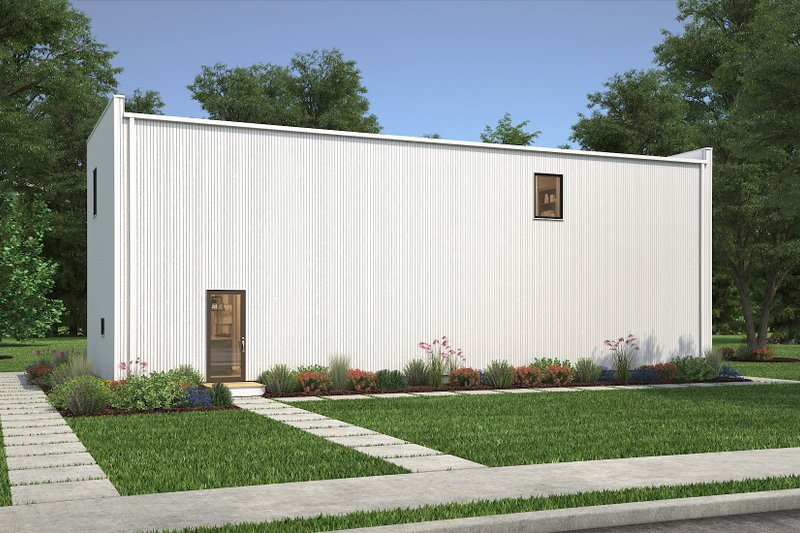 Architectural House Design - Exterior - Front Elevation for Modern House Plan #497-18 - 3 bed, 2.5 bath