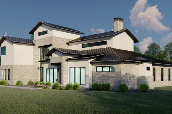 Exterior - Other Elevation 1 for Modern House Plan #1110-38 - 4 bed, 5 bath
