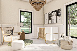 Interior - Bedroom 1 for Farmhouse House Plan #455-224 - 3 bed, 2 bath