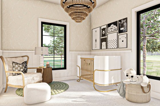 Interior - Bedroom 1 for Farmhouse House Plan #455-224 - 3 bed, 2 bath