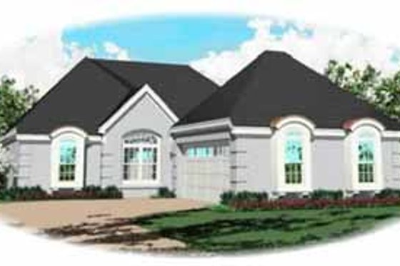 Exterior - Front Elevation for Traditional House Plan #81-281 - 3 bed, 2 bath