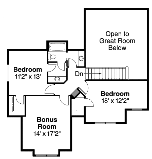 Home Plan - Craftsman Floor Plan - Upper Floor Plan #124-676