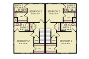 Ranch Style House Plan - 6 Beds 6 Baths 2560 Sq/Ft Plan #54-624 Floor 
