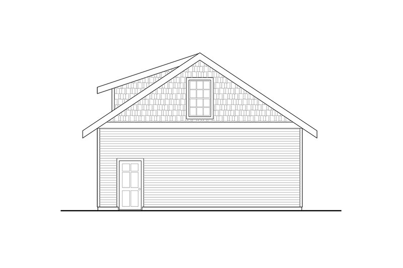 Architectural House Design - Exterior - Other Elevation 2 for Cottage House Plan #124-1323, 0 bath