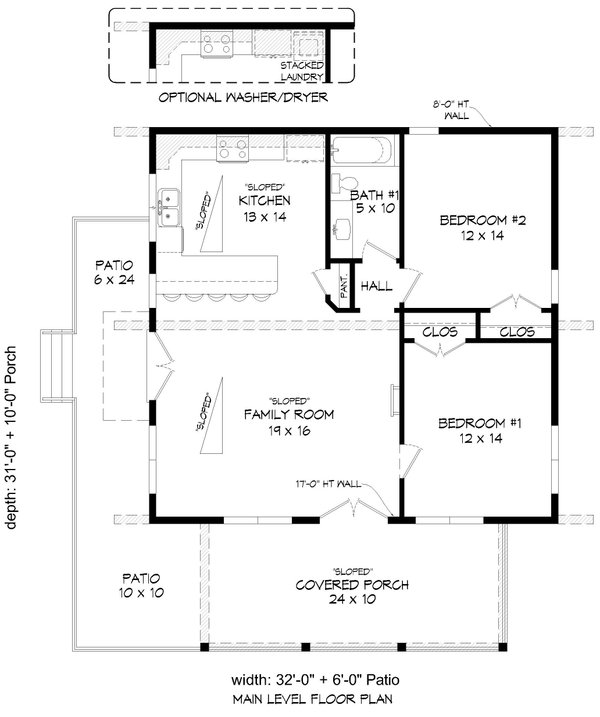 Architectural House Design - Contemporary Floor Plan - Main Floor Plan #932-908