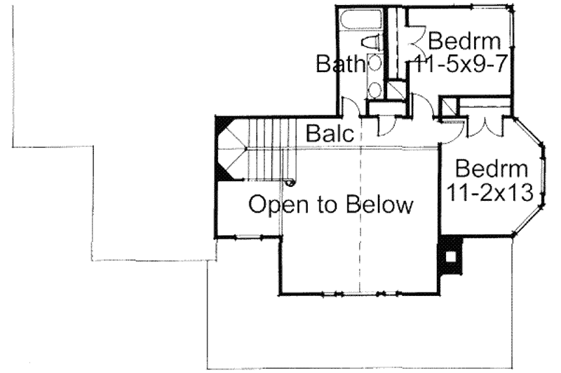 Home Plan - Floor Plan - Upper Floor for Country House Plan #120-145 - 3 bed, 3 bath