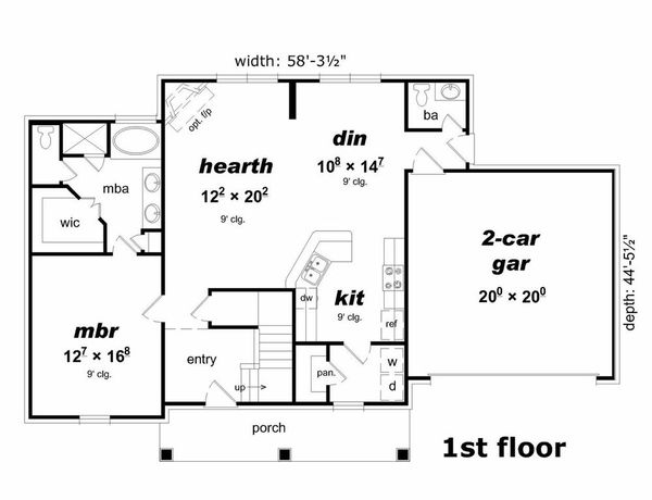 Floor Plan - Main Floor Plan #329-341