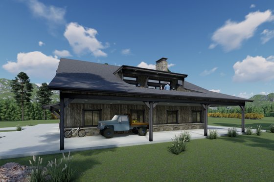 Exterior - Other Elevation 6 for Country House Plan #1069-32 - 4 bed, 3 bath