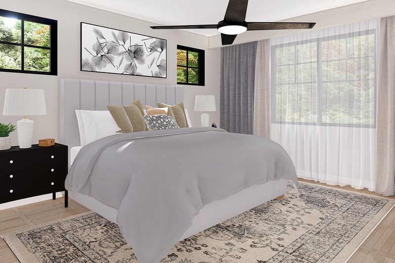 House Design - Interior - Master Bedroom for Craftsman House Plan #124-1414 - 3 bed, 2.5 bath