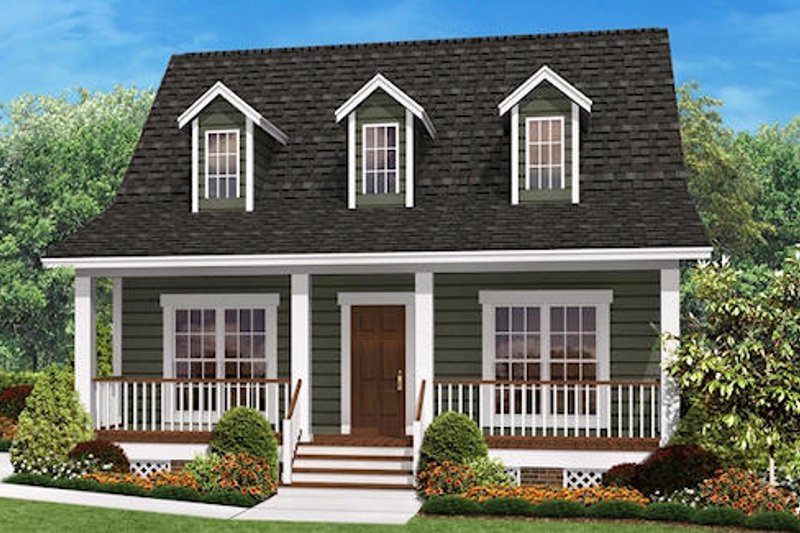 Architectural House Design - Farmhouse Exterior - Front Elevation Plan #430-4