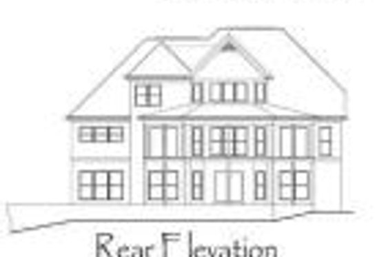 Exterior - Rear Elevation for Traditional House Plan #71-112 - 3 bed, 2.5 bath