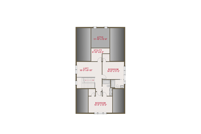 House Plan Design - Floor Plan - Upper Floor for Farmhouse House Plan #461-76 - 4 bed, 4 bath