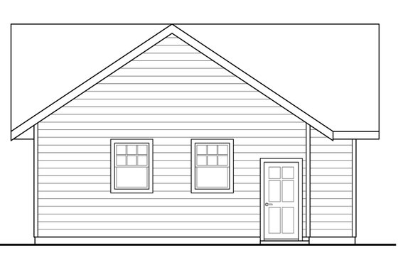 Exterior - Other Elevation for Traditional House Plan #124-992, 0 bath