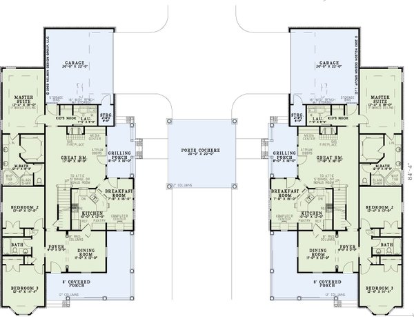 Traditional Floor Plan - Main Floor Plan #17-2262