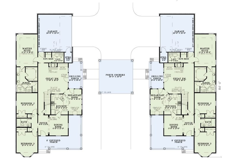 Home Plan - Floor Plan - Main Floor for Traditional House Plan #17-2262 - 3 bed, 2 bath