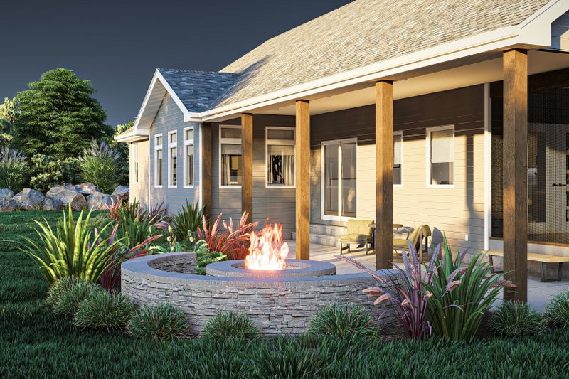 Dream House Plan - Exterior - Outdoor Living for Craftsman House Plan #455-301 - 3 bed, 2.5 bath