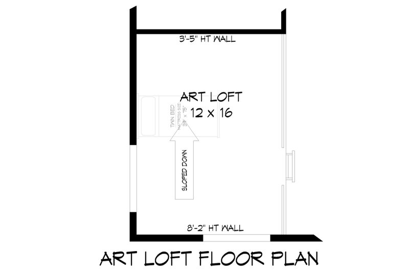 Home Plan - Floor Plan - Other Floor for Contemporary House Plan #932-468 - 3 bed, 2 bath