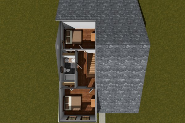 Cottage Floor Plan - Upper Floor Plan #513-2290