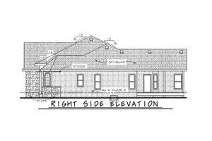Exterior - Other Elevation 1 for European House Plan #20-1817 - 3 bed, 2 bath