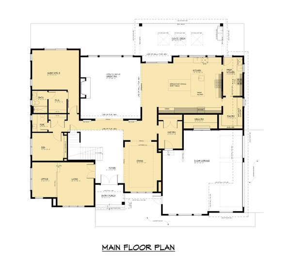 Farmhouse Floor Plan - Main Floor Plan #1066-240