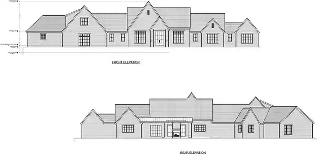Exterior - Other Elevation 1 for Modern House Plan #1116-52 - 5 bed, 5.5 bath