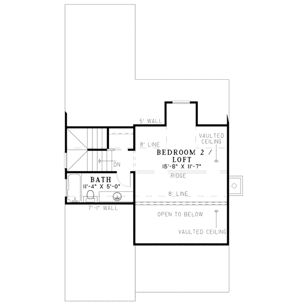 Home Plan - Country Floor Plan - Upper Floor Plan #17-522