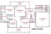 Country Style House Plan - 4 Beds 3 Baths 2649 Sq/Ft Plan #63-166 