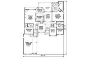 Traditional Style House Plan - 4 Beds 3 Baths 2958 Sq/Ft Plan #65-366 
