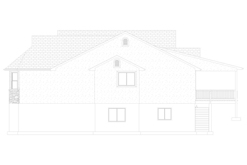 House Design - Exterior - Other Elevation for Craftsman House Plan #1060-457 - 2 bed, 2 bath