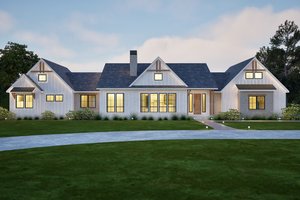 Exterior - Front Elevation 3 for Farmhouse House Plan #1105-13 - 3 bed, 2.5 bath