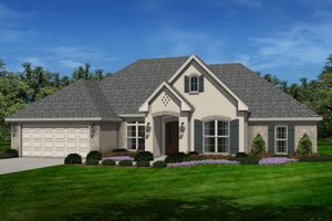 Exterior - Front Elevation 4 for European House Plan #430-129 - 4 bed, 2.5 bath