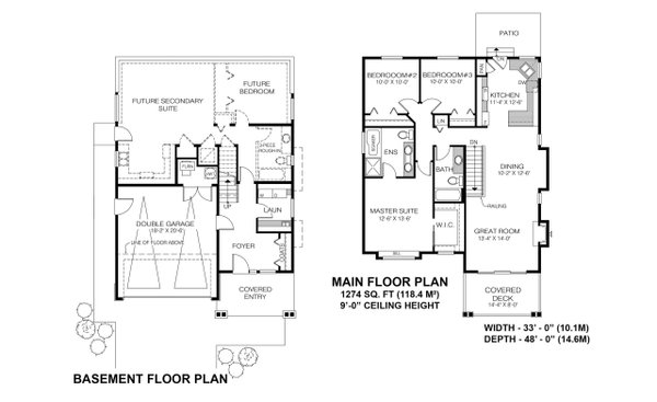 Farmhouse Floor Plan - Main Floor Plan #1100-93