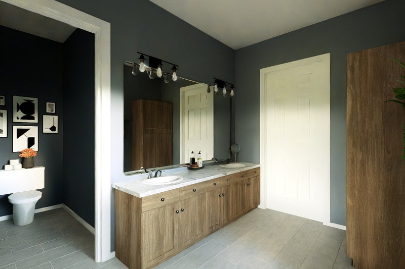 House Blueprint - Interior - Master Bathroom for Barndominium House Plan #1064-455 - 3 bed, 2.5 bath