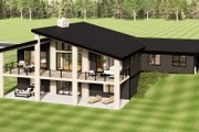 Contemporary Style House Plan - 3 Beds 2 Baths 3336 Sq/Ft Plan #1064-387 Exterior 