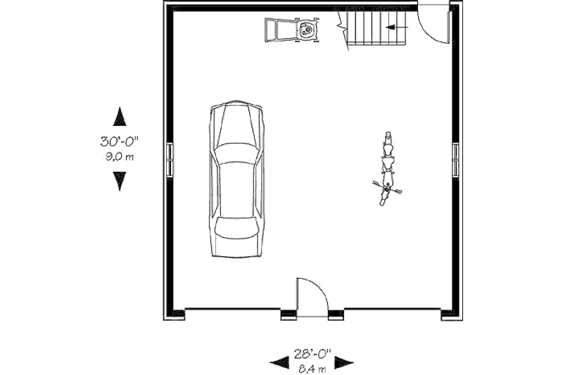 House Plan Design - Floor Plan - Main Floor for Traditional House Plan #23-431, 0 bath