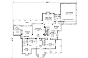 European Style House Plan - 5 Beds 3.5 Baths 4872 Sq/Ft Plan #410-194 