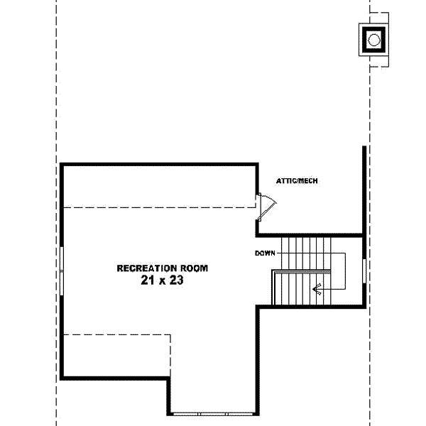 Craftsman Floor Plan - Upper Floor Plan #81-437