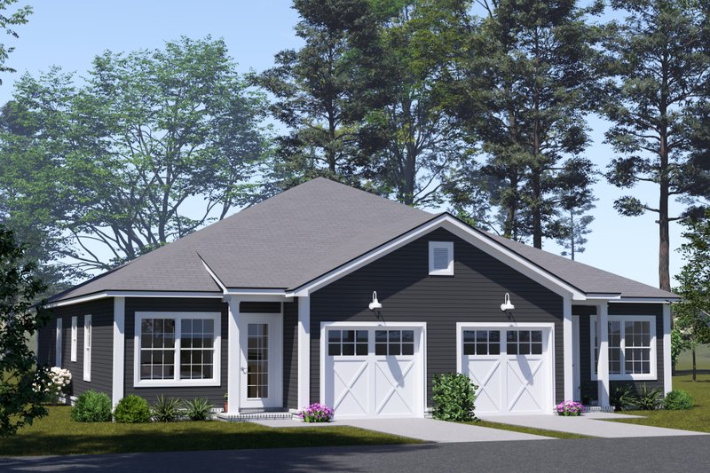 House Blueprint - Cottage Exterior - Front Elevation Plan #513-2380