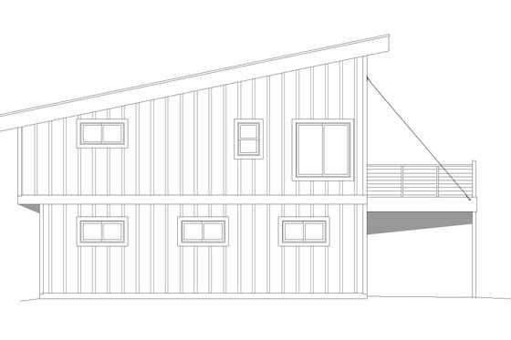 Exterior - Other Elevation 1 for Contemporary House Plan #932-531 - 3 bed, 2 bath