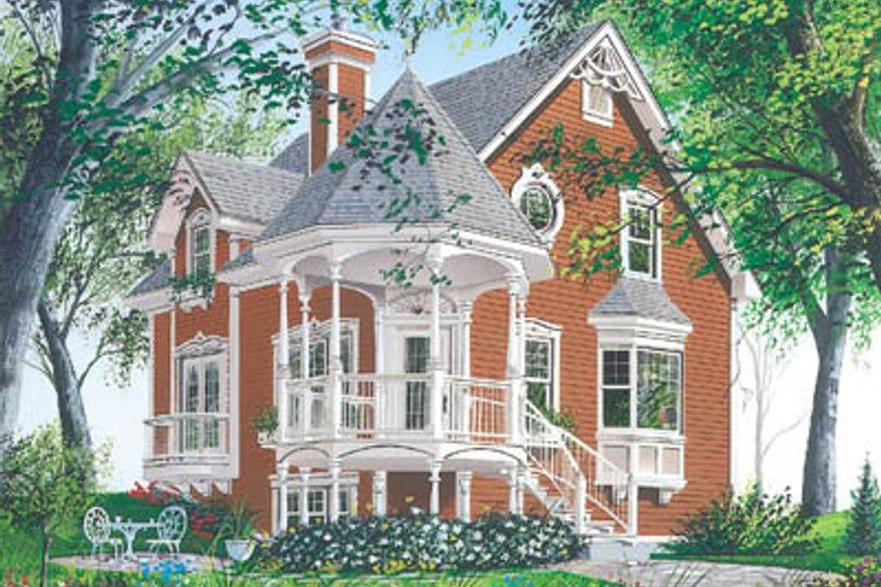 Dream House Plan - Victorian Exterior - Front Elevation Plan #23-219