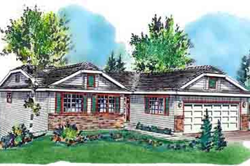 Home Plan - Ranch Exterior - Front Elevation Plan #18-168