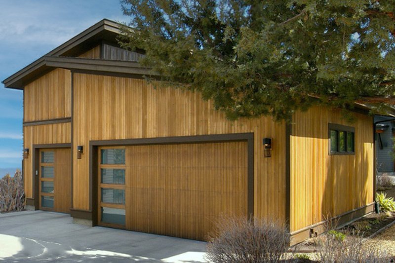 House Blueprint - Contemporary Exterior - Front Elevation Plan #895-161